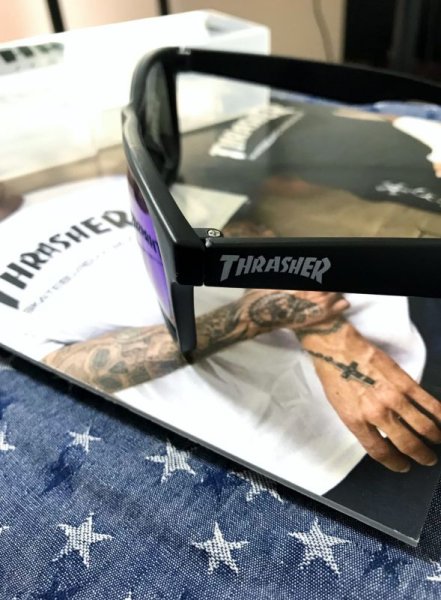 画像3: THRASHER サングラス RADICAL ラディカル ブラックxブルーレボ (3)